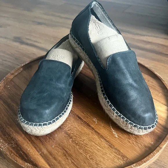 Free People  Laurel‎ Canyon Black Espadrilles size 36 turn on bottom NWOB - Picture 2 of 9